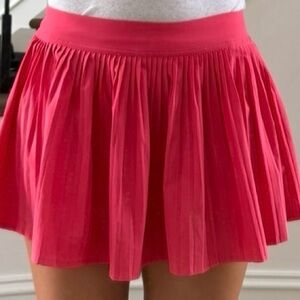 lululemon athletica Hot Pink Pleated Skater Skirt
